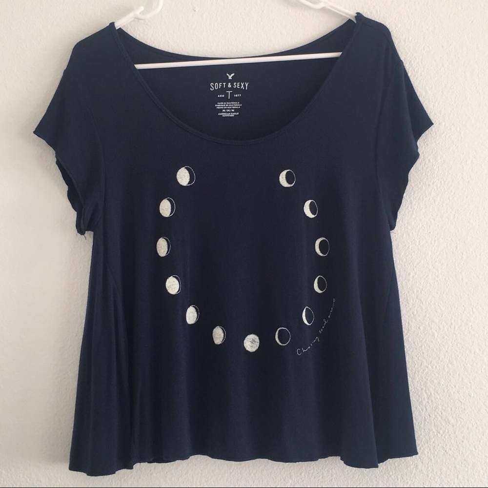 Navy Moon Phase Tee